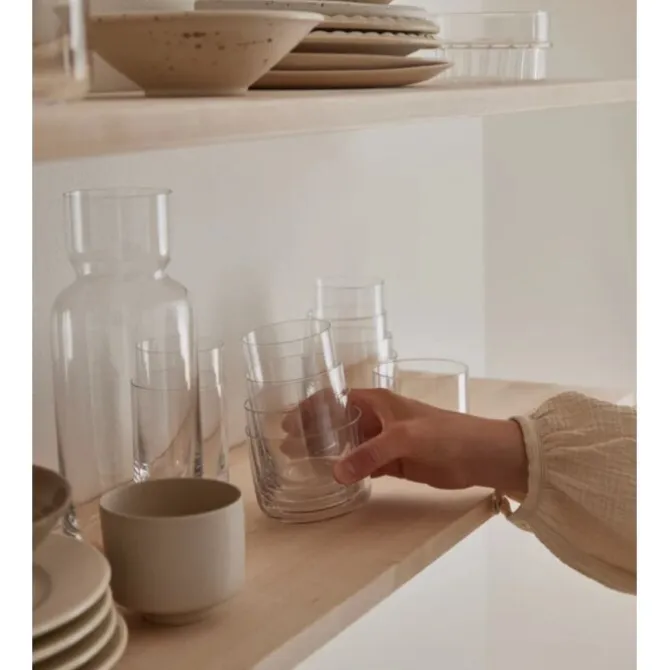 Aarke Nesting stapelbare glazen glas 4-delig