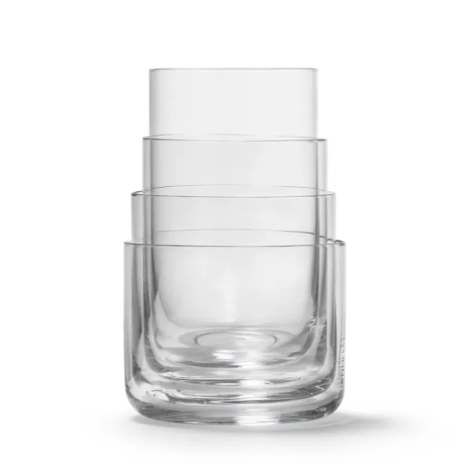 Aarke Nesting stapelbare glazen glas 4-delig