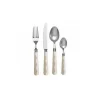 Addison Ross Palm Beach Wave bestekset Cappuccino & White 16-delig