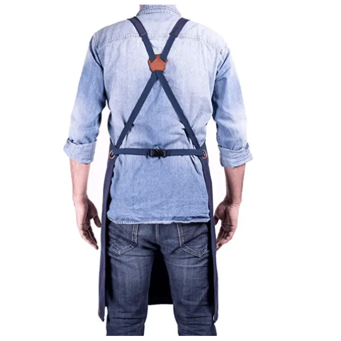 Alaskan Maker N°515 schort katoen Navy Blue