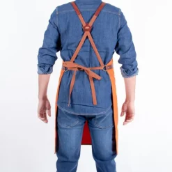 Alaskan Maker N°281 schort 85 x 68,5 cm katoen leer Orange