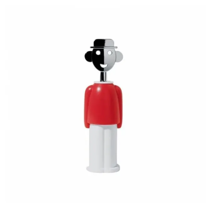 Alessi Alessandro M. kurkentrekker kunststof rvs rood wit