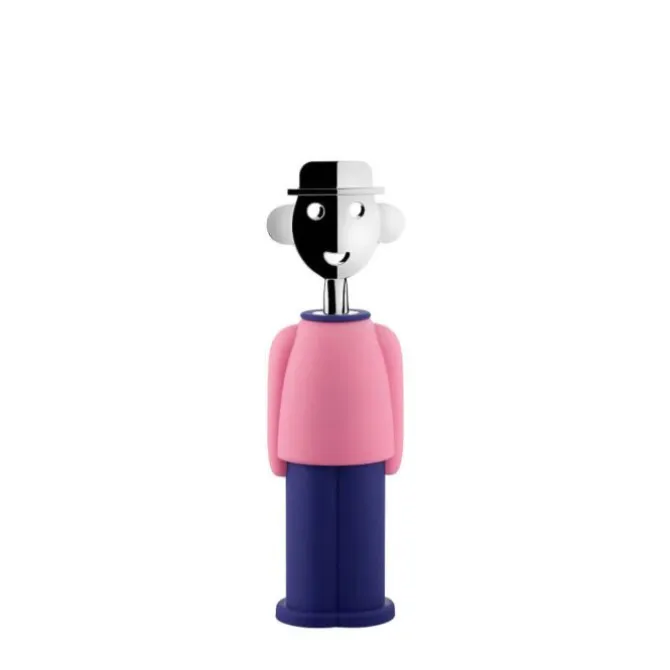 Alessi Alessandro M. kurkentrekker kunststof rvs roze-blauw