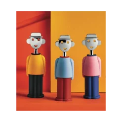 Alessi Alessandro M. kurkentrekker kunststof rvs geel-zwart