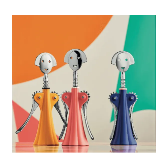 Alessi Anna G. kurkentrekker kunststof rvs donkerblauw