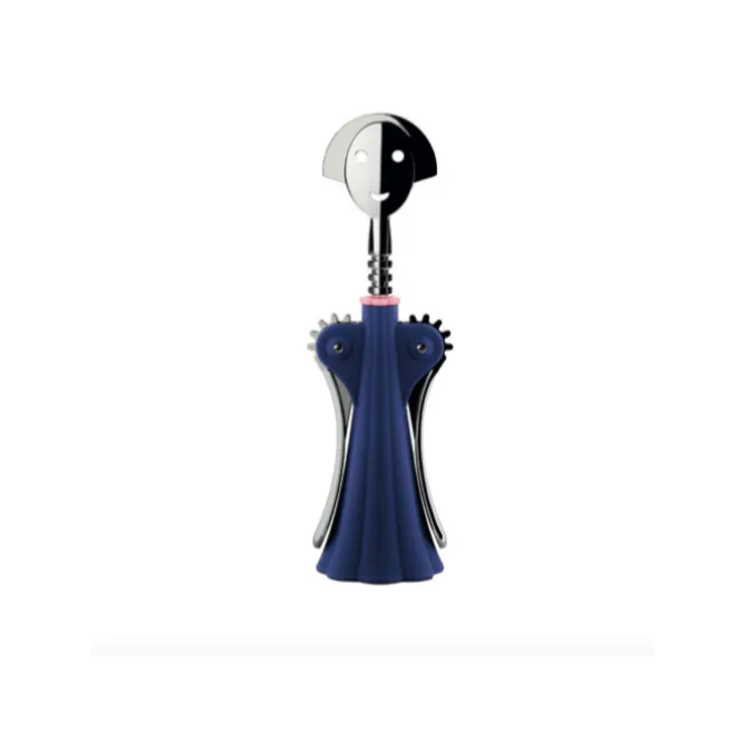 Alessi Anna G. kurkentrekker kunststof rvs donkerblauw