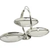 Alessi Anna Gong opklapbare etagère 27 cm rvs glans