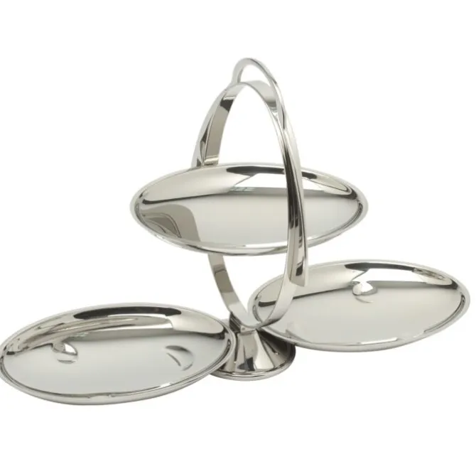Alessi Anna Gong opklapbare etagère 27 cm rvs glans