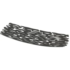 Alessi Bark fruitschaal 51,5 x 19,5 cm rvs zwart