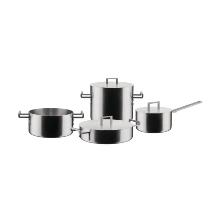 Alessi DC100S7 Convivio pannenset rvs 4-delig