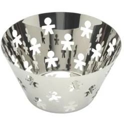 Alessi Girotondo King-kong fruitschaal ø 23 cm rvs glans