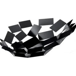 Alessi La Stanza dello Scirocco fruitschaal 41,5 x 37,5 cm rvs zwart