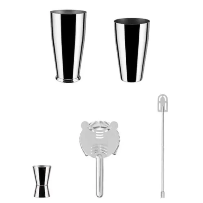 Alessi Lunar Eclipse cocktailset rvs 4-delig