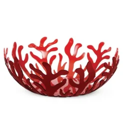 Alessi Mediterraneo fruitschaal ø 29 cm rvs rood