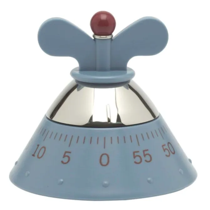Alessi Michael Graves keukenwekker 10,5 cm kunststof blauw