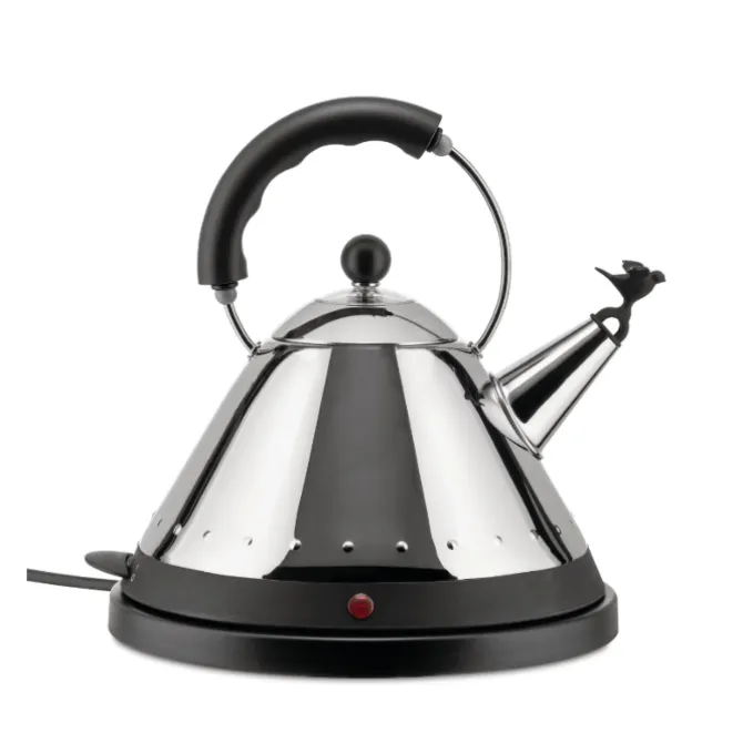 Alessi Michael Graves waterkoker 1,5 liter gepolijst rvs wit