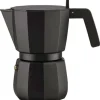 Alessi Moka mokapot 6-kops aluminium zwart