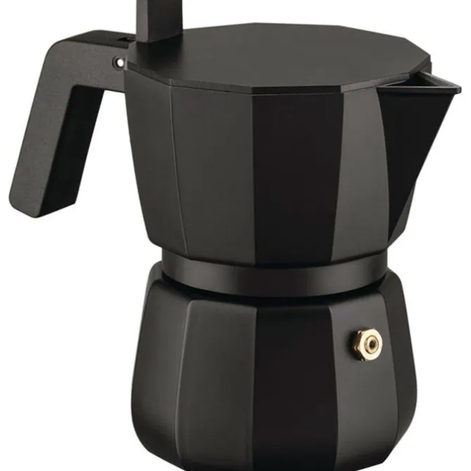 Alessi Moka mokapot 1-kops aluminium zwart