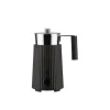 Alessi Plissé elektrische melkopschuimer 350 ml rvs zwart