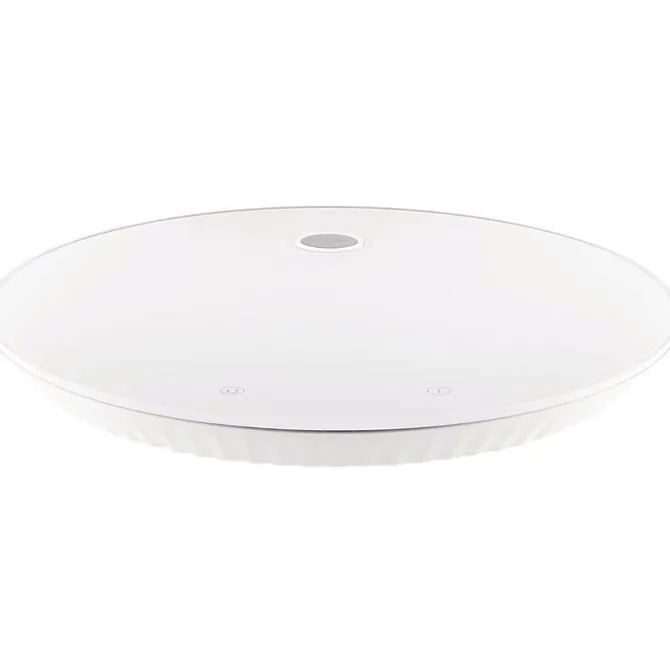 Alessi Plissé keukenweegschaal ø 27,5 cm glas wit