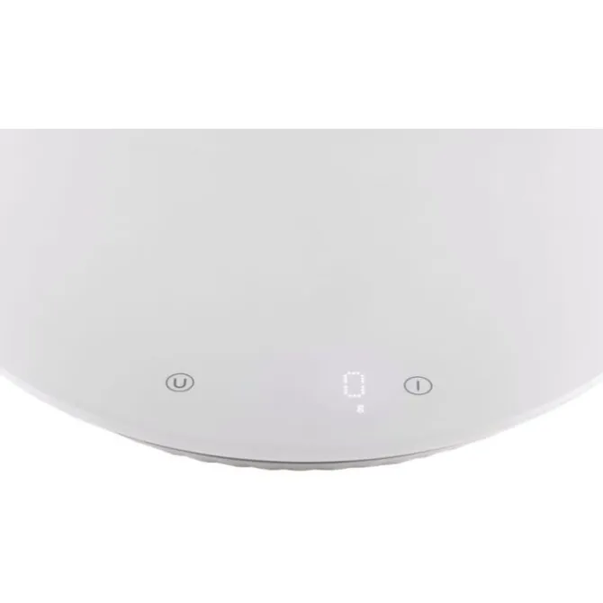 Alessi Plissé keukenweegschaal ø 27,5 cm glas wit
