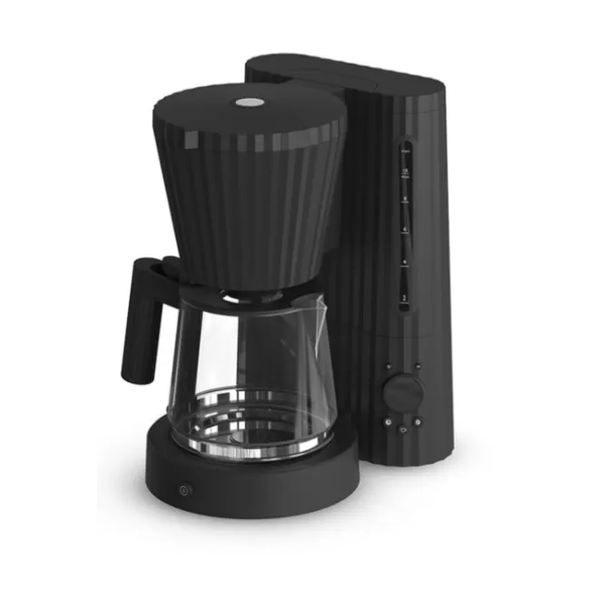 Alessi Plissé koffiezetapparaat 1,5 liter kunststof zwart