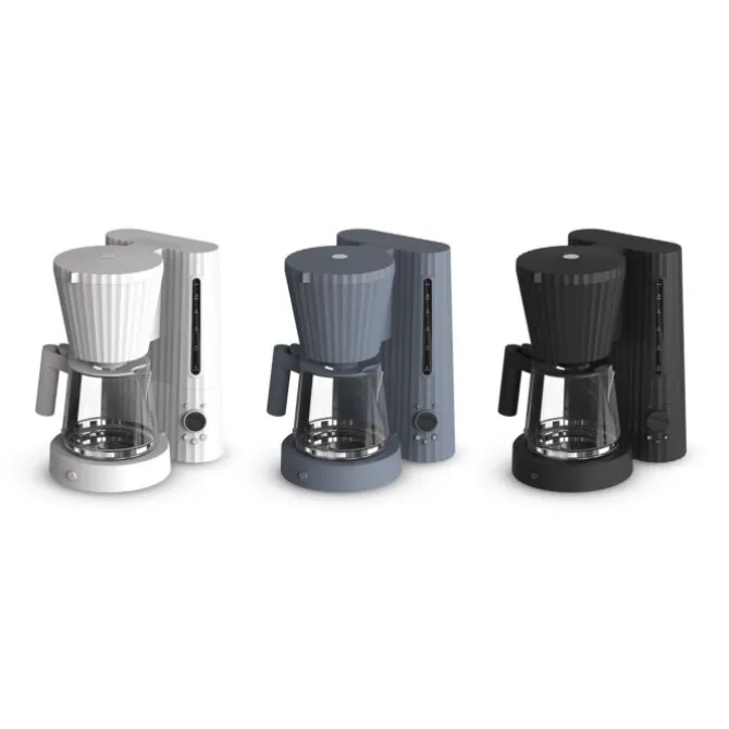 Alessi Plissé koffiezetapparaat 1,5 liter kunststof zwart