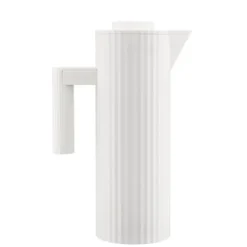 Alessi Plissé thermosfles 1 liter kunststof wit