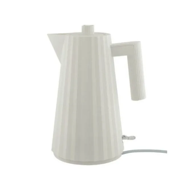 Alessi Plissé waterkoker 1,7 liter kunststof wit