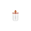 Alessi Twergi ES16/100 2 voorraadpot 1 liter glas hout rood