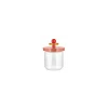 Alessi Twergi ES16/75 2 voorraadpot 750 ml glas hout roze