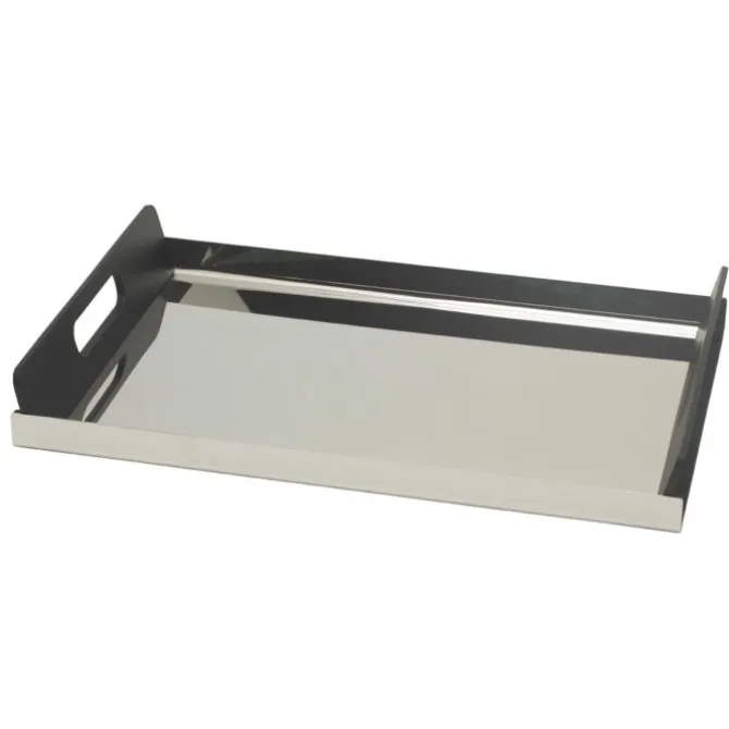 Alessi Vassily dienblad 45 x 30 cm rvs zwart