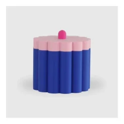 Anna Roos snoeptrommel L Donkerblauw Lichtroze