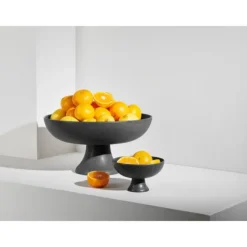 ASA Selection Grande kom op voet ø 14 cm porselein zwart