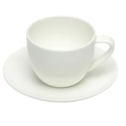ASA Selection à Table kop met schotel 250 ml porselein wit 2-delig