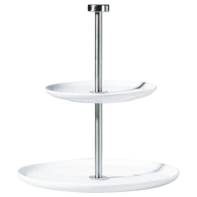 ASA Selection à Table 2-laags etagère porselein wit