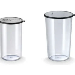 Bamix mengbeker set 400 + 600 ml kunststof zwart