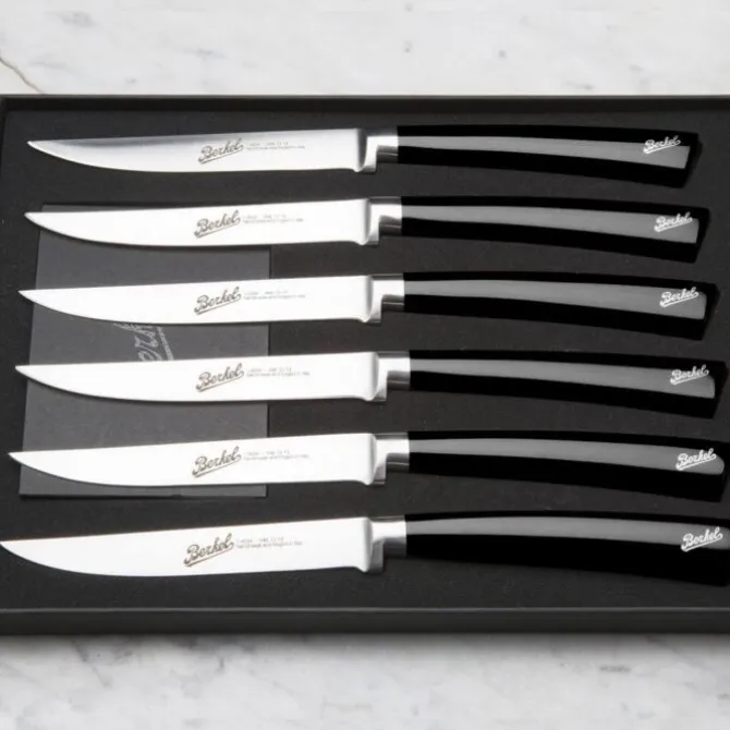 Berkel Elegance steakmessenset zwart 6 stuks