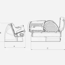 Berkel Home Line Plus 250 snijmachine ø 25 cm mat zwart