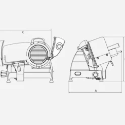Berkel Red Line 250 snijmachine ø 25 cm mat zwart