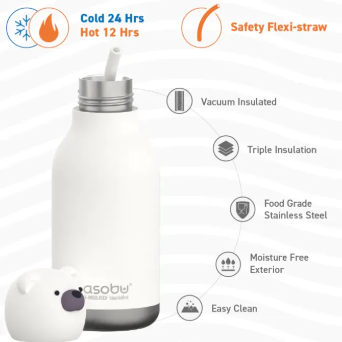 Bestie Dog drinkfles 470 ml rvs