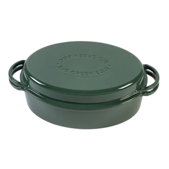 Big Green Egg Dutch Oven ovaal ø 35 cm gietijzer groen