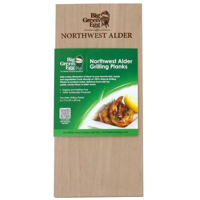 Big Green Egg grillplank 28 x 12,5 cm elzenhout 2 stuks