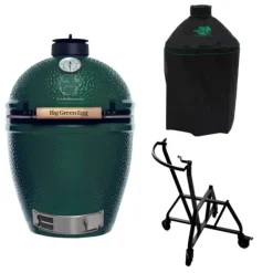 Big Green Egg Large barbecue ø 47 cm keramiek groen met IntEGGrated Nest, Handler en hoes