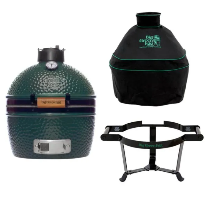 Big Green Egg MiniMax barbecue ø 33 cm keramiek groen met Portable Nest