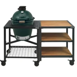 Big Green Egg Modular Outdoor Workspace compleet systeem Wood-Wood-Wood incl. Medium barbecue