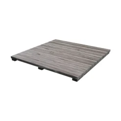Big Green Egg Modular Outdoor Workspace Expansion Frame Insert Distressed Acacia Wood