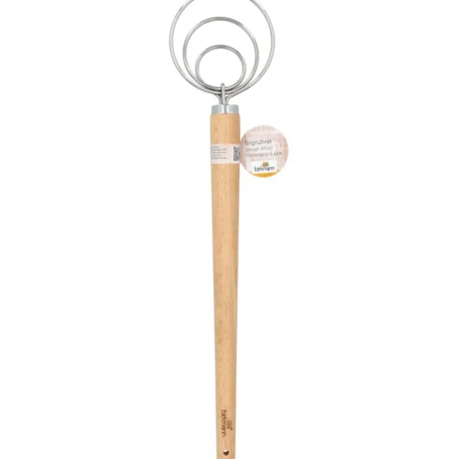 Birkmann Deense deegklopper met spiraal 34 cm rvs