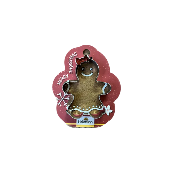 Birkmann Kerst Gingerwoman uitsteekvorm 8 cm rvs