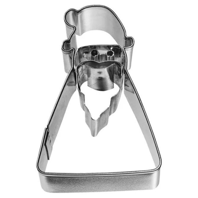 Birkmann Kerst Vader Kerst geometrisch uitsteekvorm 6,3 cm rvs